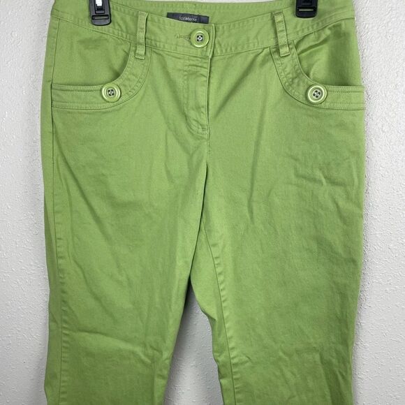 Liz Claiborne Green Audra Jeans Size 10 EUC - Picture 2 of 8
